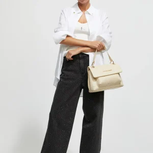 Lola Casademunt Bolsos De Hombro | Bolsos Pequeños<Bandolera logo grabado NEGRO