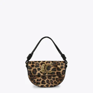 Lola Casademunt Animal Print | Bolsos De Hombro<Bandolera media luna animal print MARRON-NEGRO