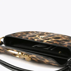 Lola Casademunt Animal Print | Bolsos De Hombro<Bandolera media luna animal print MARRON-NEGRO