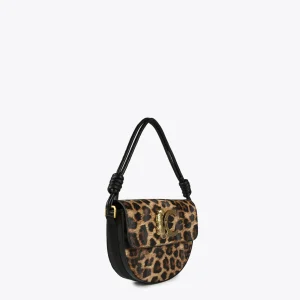 Lola Casademunt Animal Print | Bolsos De Hombro<Bandolera media luna animal print MARRON-NEGRO