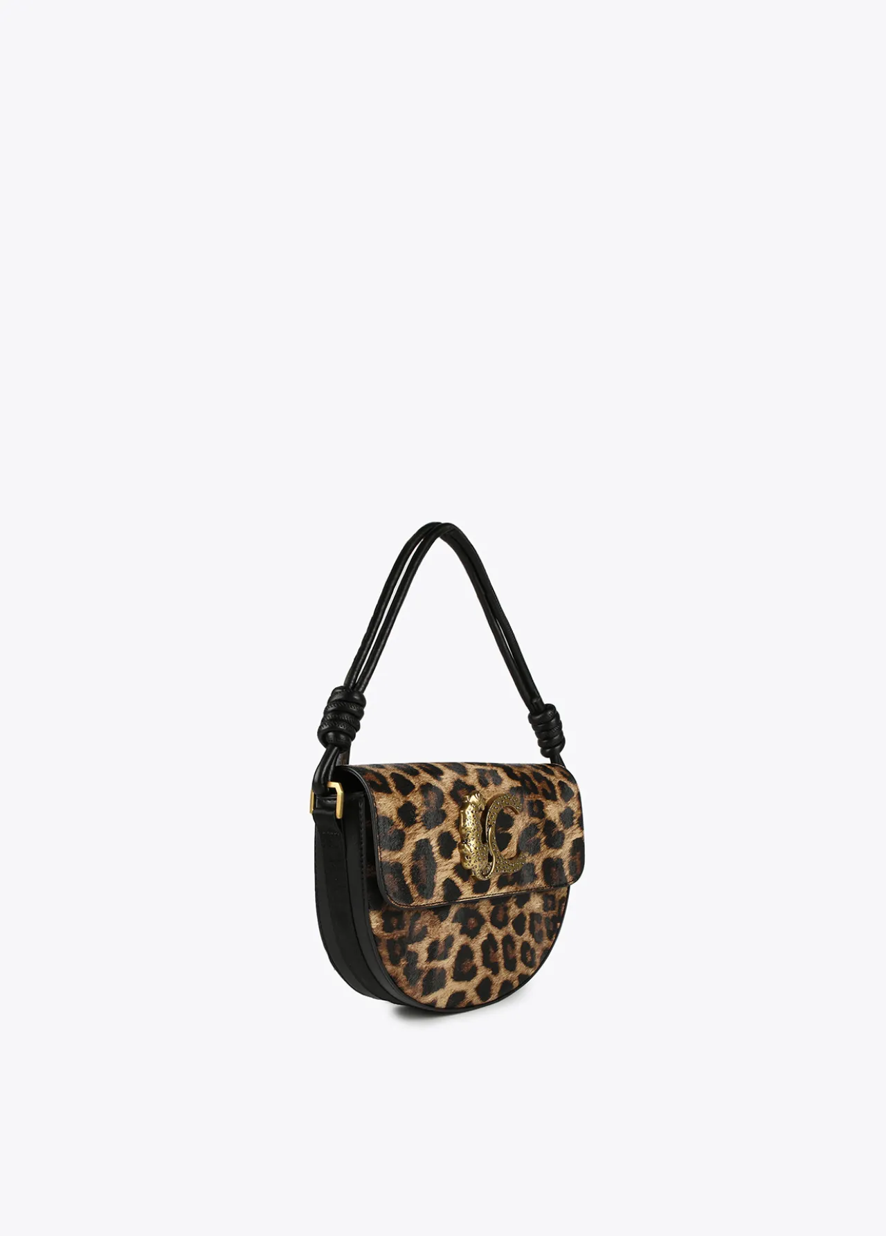bandolera_media_luna_animal_print_2.webp Lola Casademunt Animal Print | Bolsos De Hombro<Bandolera media luna animal print MARRON-NEGRO