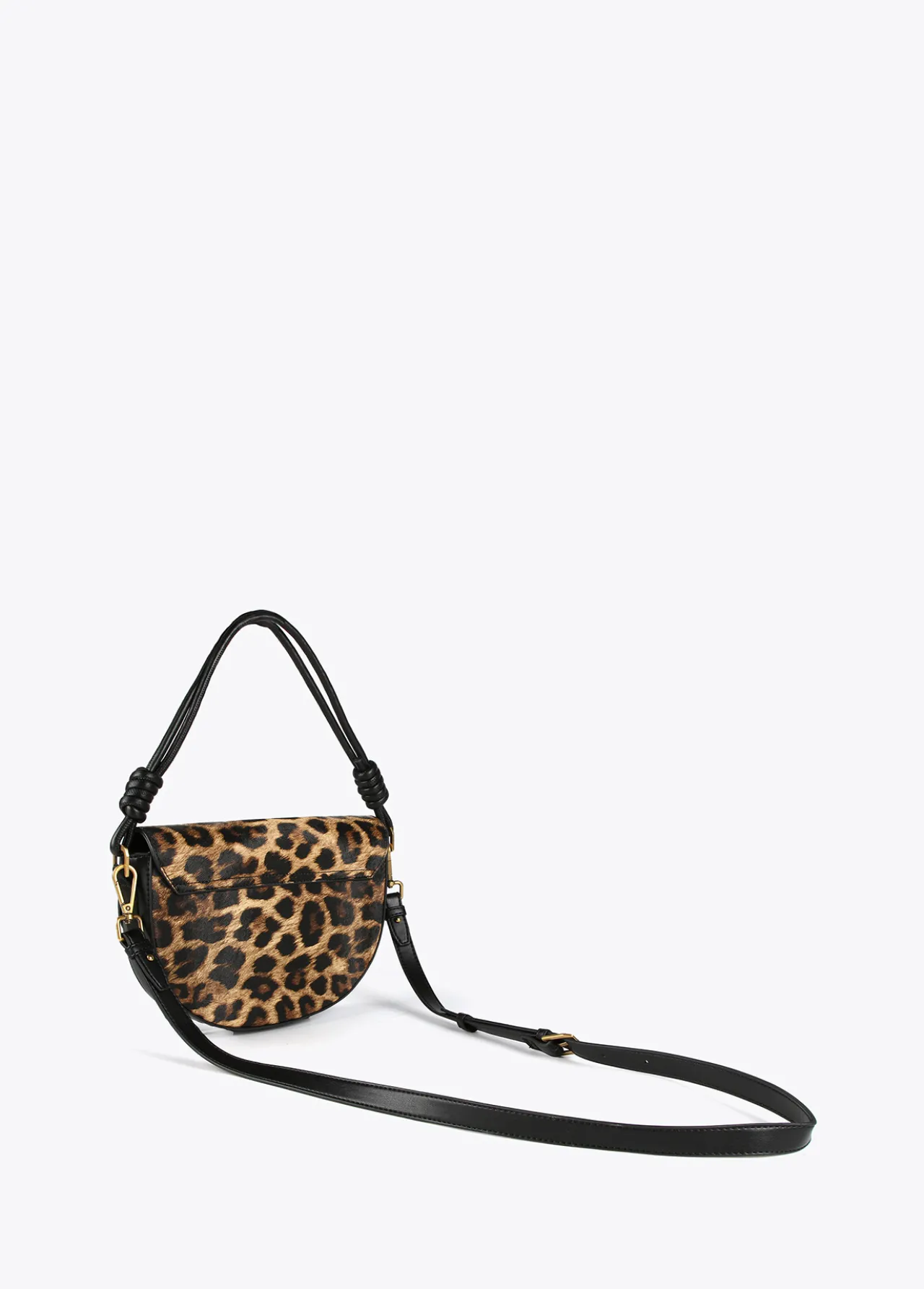 bandolera_media_luna_animal_print_3.webp Lola Casademunt Animal Print | Bolsos De Hombro<Bandolera media luna animal print MARRON-NEGRO