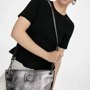 Lola Casademunt Bolsos<Bandolera metalizada en efecto piel DORADO