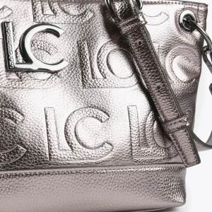 Lola Casademunt Bolsos<Bandolera metalizada en efecto piel DORADO