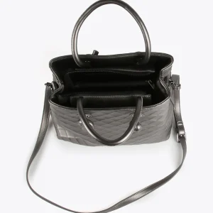 Lola Casademunt Bolsos De Mano Y Neceseres | Bandoleras<Bandolera rombos relieve GRIS