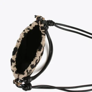 Lola Casademunt Animal Print | Bolsos De Hombro<Bandolera tejido animal CRUDO-NEGRO