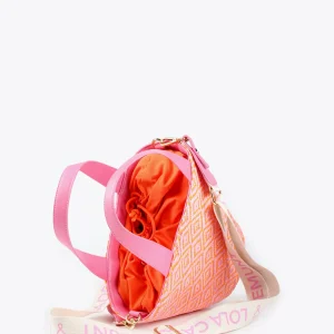 Lola Casademunt Bolsos<Bandolera tipo cesta efecto rafia NEGRO-CRUDO