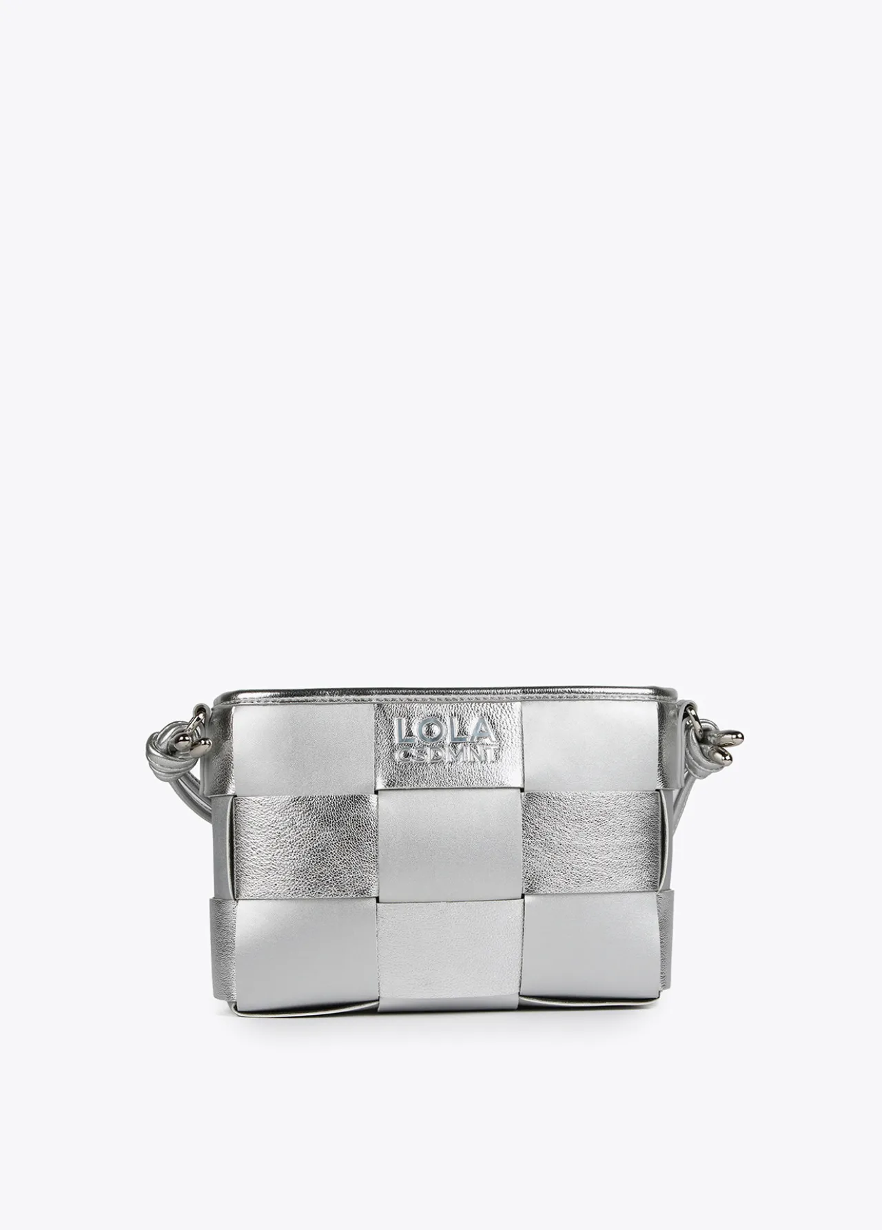 bandolera_trenzada_0.webp Lola Casademunt Bandoleras | Bolsos Pequeños<Bandolera trenzada DORADO