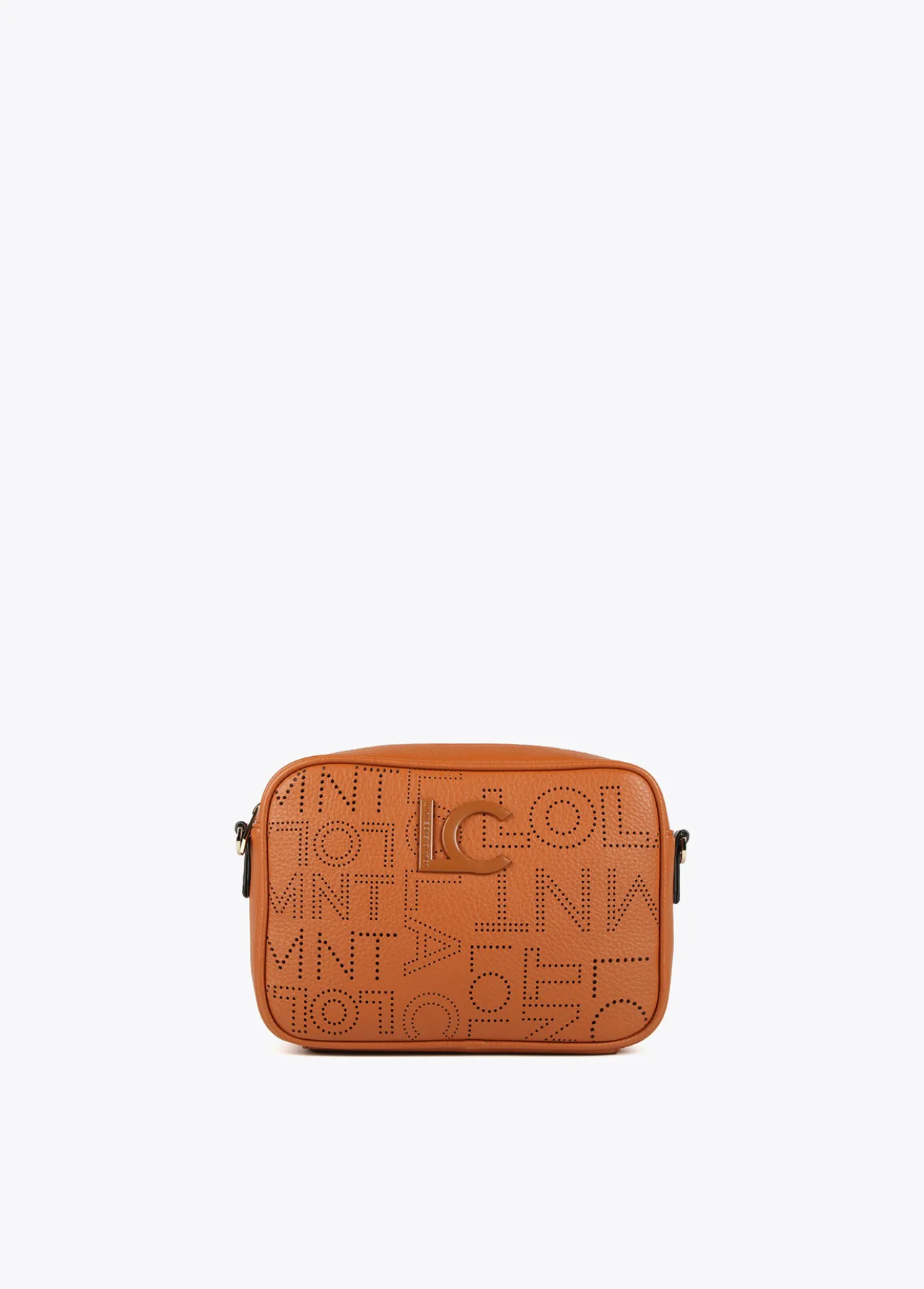 bandolera_troquelada_0-3.webp Lola Casademunt Bandoleras | Bolsos Pequeños<Bandolera troquelada MARRON