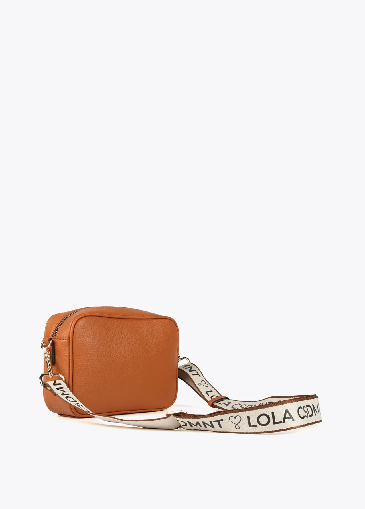 bandolera_troquelada_3-3.webp Lola Casademunt Bandoleras | Bolsos Pequeños<Bandolera troquelada MARRON
