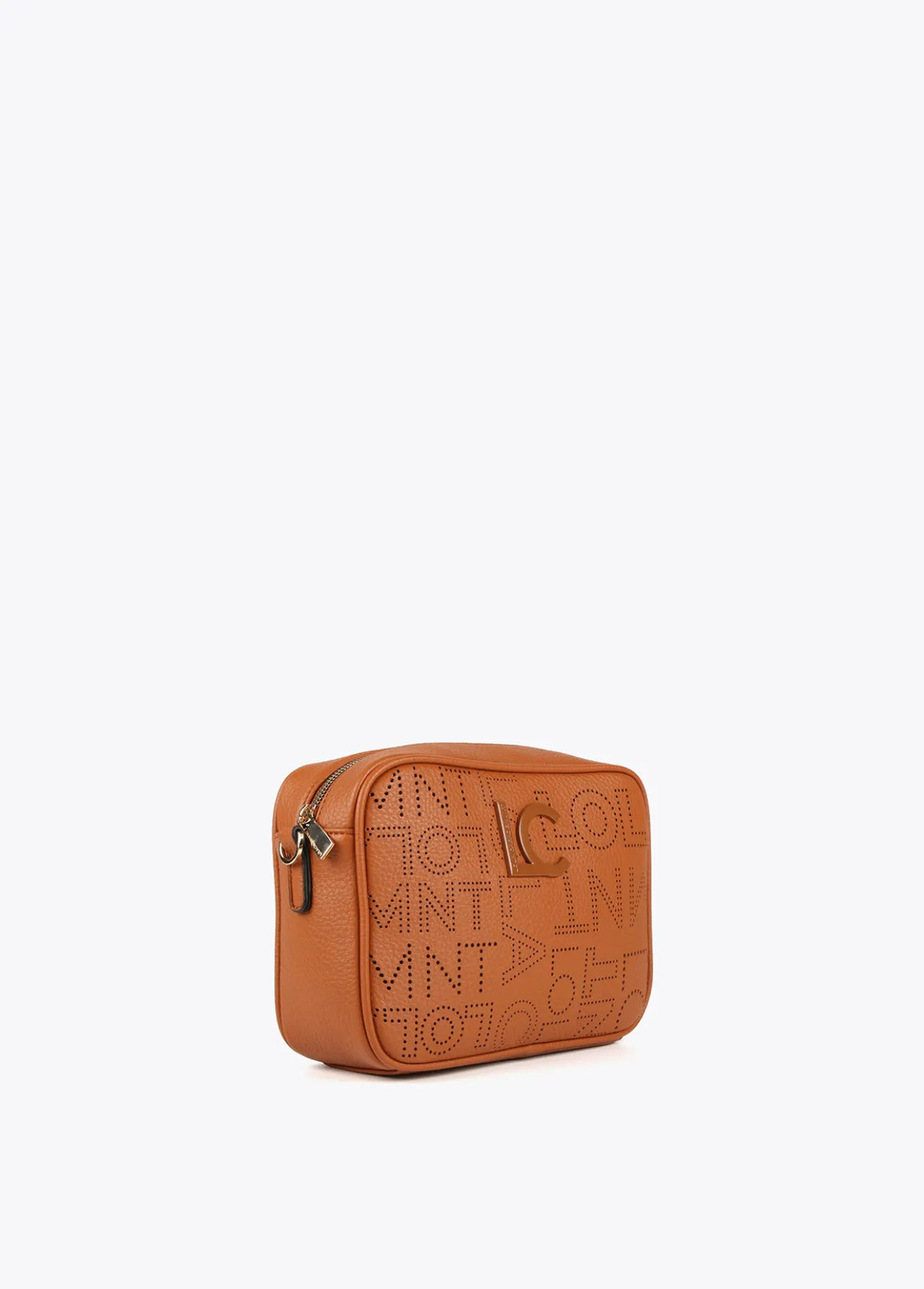 bandolera_troquelada_4-3.webp Lola Casademunt Bandoleras | Bolsos Pequeños<Bandolera troquelada MARRON