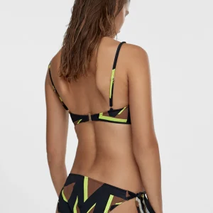 Lola Casademunt Baño<Bikini estampado maxi logo NEGRO-VERDE