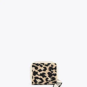 Lola Casademunt Accesorios | Bolsos<Biletero pequeño animal print CRUDO-MARRON