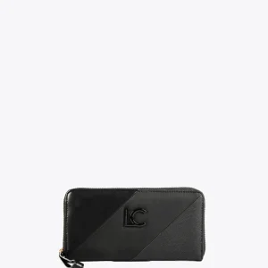 Lola Casademunt Accesorios | Bolsos<Billetero grande con logo NEGRO