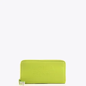 Lola Casademunt Accesorios<Billetero grande logo con relieve FUCSIA