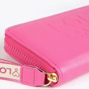 Lola Casademunt Accesorios | Bolsos<Billetero grande logo con relieve FUCSIA