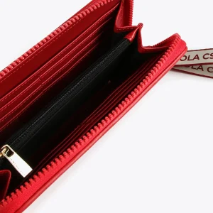 Lola Casademunt Accesorios<Billetero grande logo con relieve FUCSIA