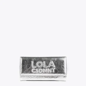 Lola Casademunt Carteras Y Monederos<Billetero grande metalizado FUCSIA