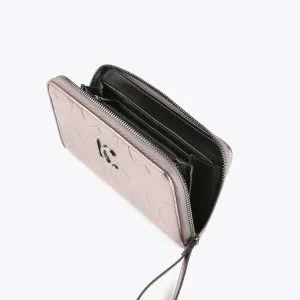 Lola Casademunt Accesorios | Bolsos<Billetero grande metalizado DORADO