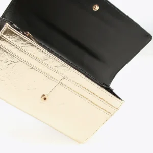Lola Casademunt Carteras Y Monederos<Billetero grande metalizado FUCSIA