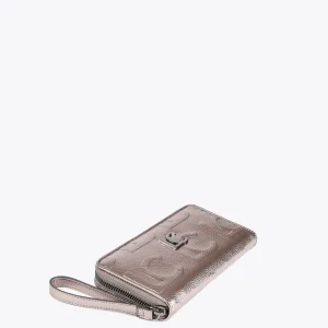 Lola Casademunt Accesorios | Bolsos<Billetero grande metalizado DORADO