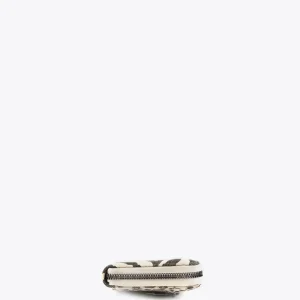 Lola Casademunt Accesorios<Billetero grande tejido zebra CRUDO-MARRON