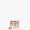 Lola Casademunt Accesorios | Bolsos<Billetero pequeño metalizao DORADO