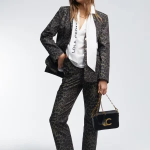 Lola Casademunt Animal Print | Americanas Y Blazers<Blazer animal print NEGRO-VERDE