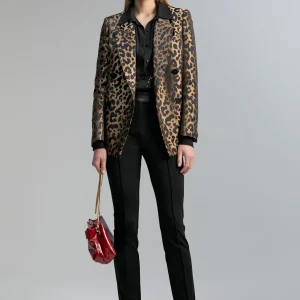 Lola Casademunt Americanas Y Blazers | Animal Print<Blazer animal print NEGRO-MARRON