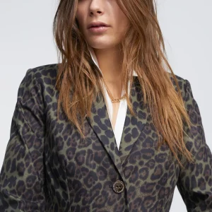 Lola Casademunt Animal Print | Americanas Y Blazers<Blazer animal print NEGRO-VERDE
