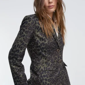 Lola Casademunt Animal Print | Americanas Y Blazers<Blazer animal print NEGRO-VERDE