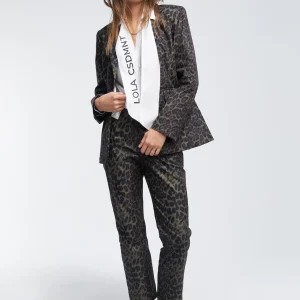 Lola Casademunt Animal Print | Americanas Y Blazers<Blazer animal print NEGRO-VERDE