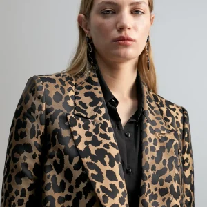 Lola Casademunt Americanas Y Blazers | Animal Print<Blazer animal print NEGRO-MARRON