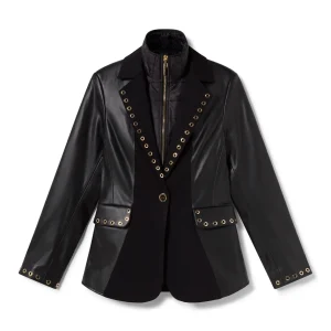 Lola Casademunt Americanas Y Blazers<Blazer detalle eyelets NEGRO