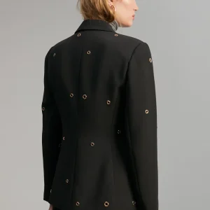 Lola Casademunt Americanas Y Blazers<Blazer detalle eyelets NEGRO