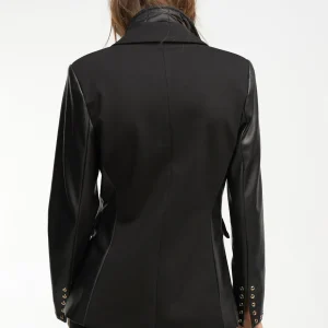 Lola Casademunt Americanas Y Blazers<Blazer detalle eyelets NEGRO