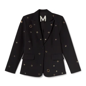 Lola Casademunt Americanas Y Blazers<Blazer detalle eyelets NEGRO