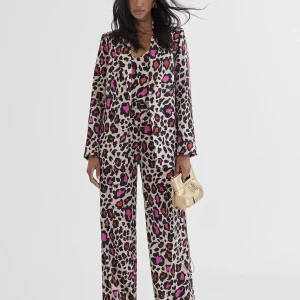 Lola Casademunt Americanas Y Blazers<Blazer estampada animal ROSA-NEGRO