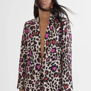 Lola Casademunt Americanas Y Blazers<Blazer estampada animal ROSA-NEGRO