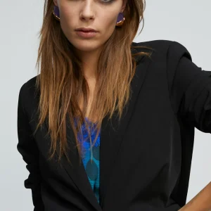 Lola Casademunt Americanas Y Blazers<Blazer forro contraste NEGRO