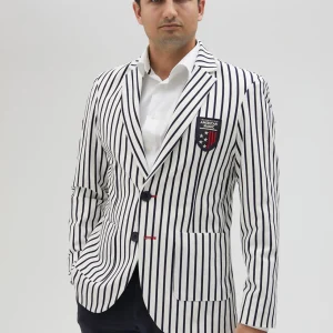 Lola Casademunt Americanas Y Blazers<Blazer hombre rayas edición limitada - Lola Casademunt BLANCO-AZUL
