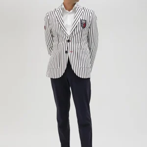 Lola Casademunt Americanas Y Blazers<Blazer hombre rayas edición limitada - Lola Casademunt BLANCO-AZUL