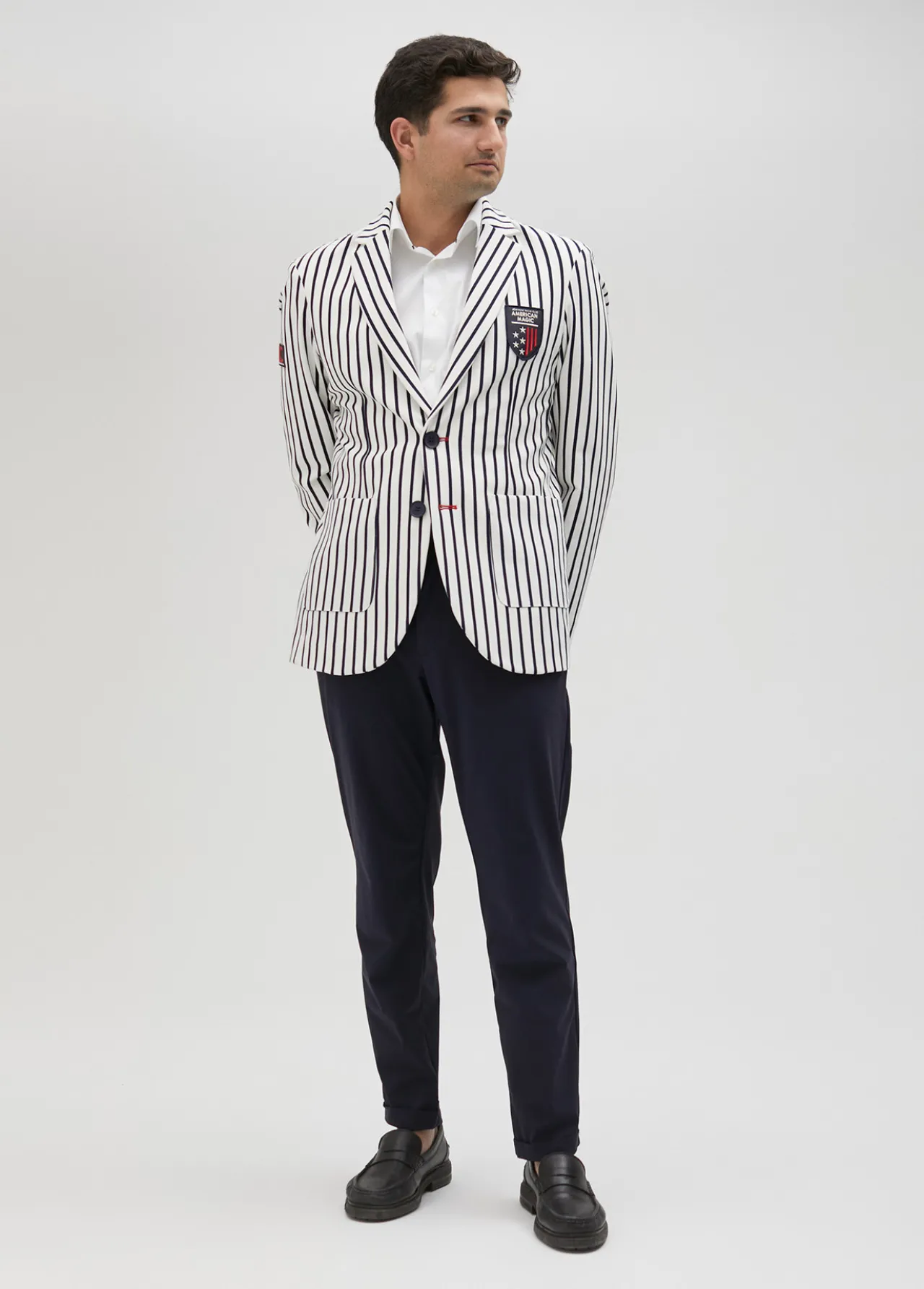 blazer_hombre_rayas_edicin_limitada__lola_casademunt_5.webp Lola Casademunt Americanas Y Blazers<Blazer hombre rayas edición limitada - Lola Casademunt BLANCO-AZUL