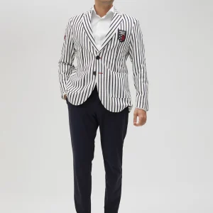 Lola Casademunt Americanas Y Blazers<Blazer hombre rayas edición limitada - Lola Casademunt BLANCO-AZUL