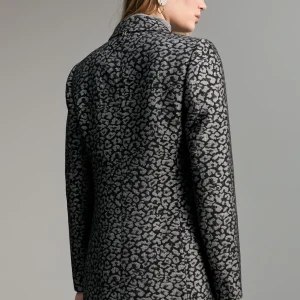 Lola Casademunt Animal Print | Americanas Y Blazers<Blazer jacquard animal print NEGRO-GRIS