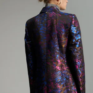 Lola Casademunt Americanas Y Blazers<Blazer jacquard estampado AZUL-MULTICOLOR
