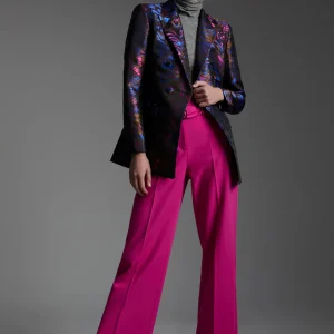 Lola Casademunt Americanas Y Blazers<Blazer jacquard estampado AZUL-MULTICOLOR