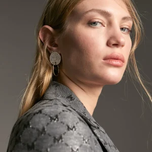 Lola Casademunt Americanas Y Blazers<Blazer jacquard monograma GRIS-METAL