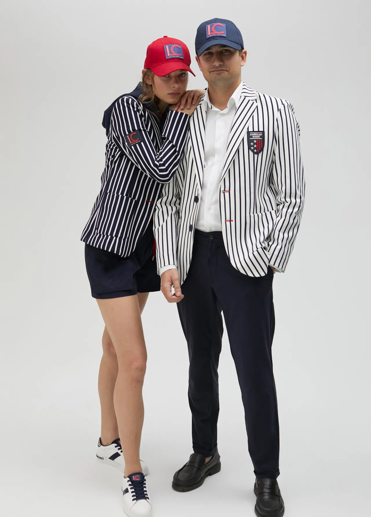 Lola Casademunt Americanas Y Blazers<Blazer rayas bicolor de edición limitada - Lola Casademunt AZUL-BLANCO