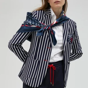 Lola Casademunt Americanas Y Blazers<Blazer rayas bicolor de edición limitada - Lola Casademunt AZUL-BLANCO